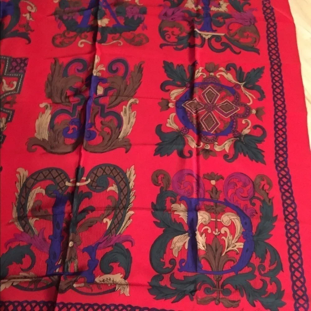 Vintage Ginnie Johansen silk scarf